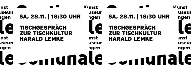 Grafik in reiner SWTypo mit Datm und Titel der Veranstaltung