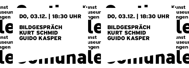 Grafik in reiner SWTypo mit Datum und Titel der Veranstaltung